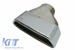 Ákroi Exatmíseon katállhles gia BMW 5 Series G30 G31 (2017-up) F10 F11 (2010-2014) F10 F11 LCI (2015-2017) 6 Series G32 (2017-up) M-Tech Athlhtikó Schediasmós Chrómio-image-6057370
