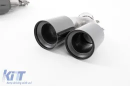 Ákroi Exatmíseon katállhles gia BMW 5 Series G30 G31 G38 (2016-2020) 6 Series G32 (2016-2020) 540i Schediasmós Mavro-image-6127527
