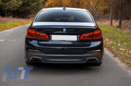 Ákroi Exatmíseon katállhles gia BMW Seirá 5 G30 G31 (2017-epáno) F10 F11 (2010-2014) F10 F11 LCI (2015-2017) Seirá 6 G32 (2017-epáno) M-Tech Athlhtikó Schediasmós Mavro-image-6057366