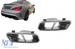 Ákroi Exatmíseon katállhles gia Mercedes A-Class W176 (2012-2018) CLA W117 C117 (2012-2018) A45 CLA45 Schediasmós-image-6128073