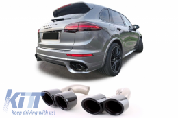 Ákroi Exatmíseon katállhles gia Porsche Cayenne 92A Ananéosh (10/2014-2017) GTS Schediasmós Piáno Mavro-image-6060747