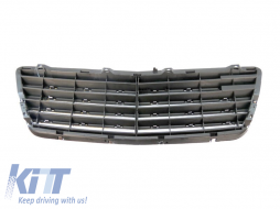 Króm/fekete hűtőrács Mercedes E-osztály W210 1999-2002-image-6144300