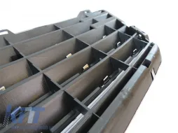 Króm/fekete hűtőrács Mercedes E-osztály W210 1999-2002-image-6144303