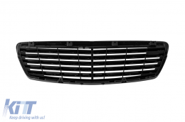 Króm/fekete hűtőrács Mercedes E-osztály W211 2002-2006-image-6144311