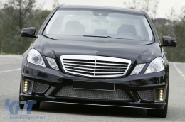 Króm/fekete hűtőrács Mercedes E-osztály W212 2009-2013-image-6144346
