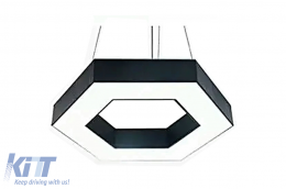 Kronleuchter Hohl Sechseckig Wabenförmig Deckenleuchtensystem 6500K Durchmesser 60 cm-image-6114623