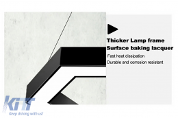 Kronleuchter Hohl Sechseckig Wabenförmig Deckenleuchtensystem 6500K Durchmesser 60 cm-image-6114642