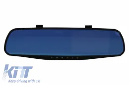 image-2-Ksblitz ogledalo 2016 prednja kamera kontrolna tabla snimac Full HD 1920k1080P, 4,3 inca, socivo od 140 stepeni, crna