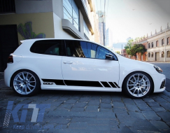 Küszöb spoiler fekete vinil matricával, VW Golf VI (2008-2014), GTI Design-image-6046350