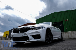Küszöb spoiler hosszabbítások BMW 5 G30 G31 (2017-től) M5 dizájn Fekete-image-6091757