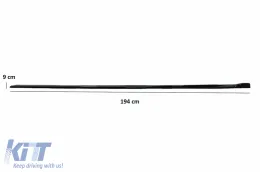 Kuszob spoiler toldat Mercedes A-osztály W176 Sport Line A45 Hatchback (2012-2018) Piano Black-image-6108089