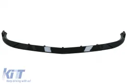 Labio alerón delantero Para Mercedes C W204 S204 C204 Sport Line 11-14 Negro brillante-image-6090975