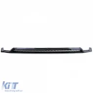 Labio del spoiler delantero con splitter y rejilla negro brillante, adecuado para VW Bus T6.1 desde 19-image-6200158