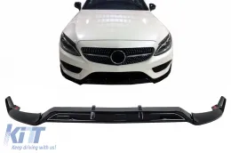 image-44-Labio para Mercedes C W205 S205 A205 C205 14-19 Sport Line Negro brillante