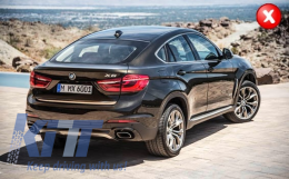 Ladekantenschutz Vierkant Auspuffspitzen für BMW X6 F16 V8 Design M-Tech-image-6003867