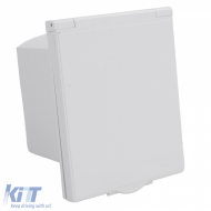 Lakókocsi lakóautó beépíthető CEE 16A 230V csatlakozó aljzat IP44-image-6203204