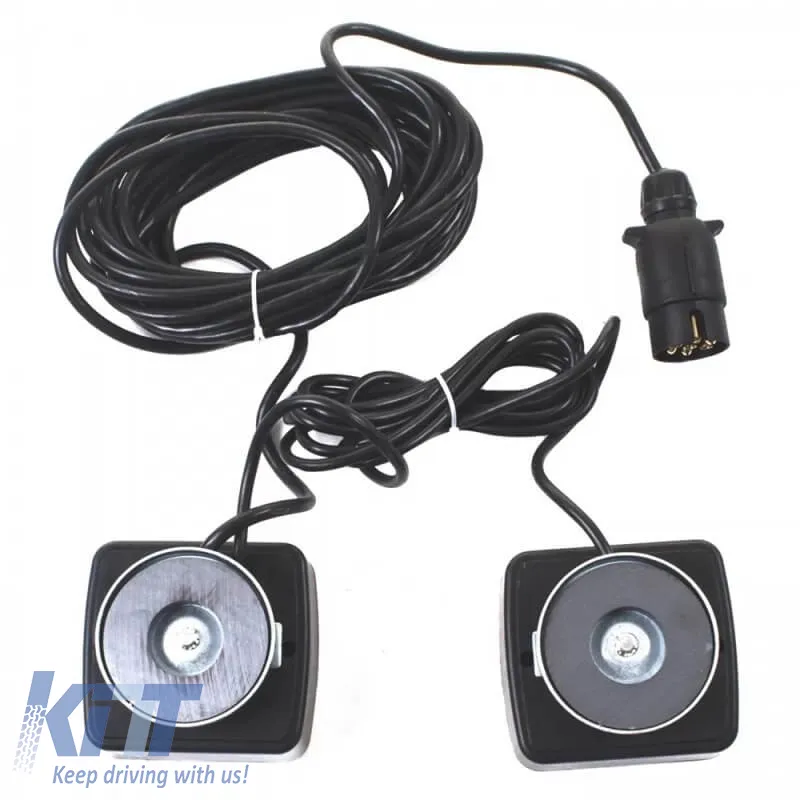 Lamp with Cable Magnets LED 12 Volt 10x9x4 cm Set of 2 Pcs