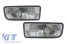 Lampes antibrouillard convient pour BMW Série 3 E36 1991-2000 Un verre Chrome Lentille-image-6021476