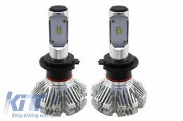 image-16-Lámpes proboléon LED H7, 6000K, Can-Bus CSP Chips 360 , Aloumínio Stereó Chorís anemistíra