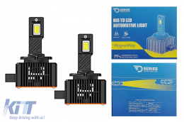 image-6-Lamptíres LED D1R Seirá D 6000K 4300LM Ypsilís Ischýos Metatropí gia Xenon