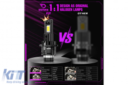 Lamptíres LED D4S Seirá D 6000K 4200LM Ypsilís Ischýos Metatropí gia Xenon-image-6114835