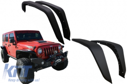 Élargisseurs d'ailes concasseur acier tubes pour JEEP Wrangler Rubicon JK 07-17-image-6024298