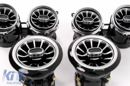 Lautsprecher Abdeckung AC-Lüftungsgitter Haustür LED Rotary Tweeter 64 Farben für Mercedes E-Klasse W213 S213 2016-2019-image-6104368