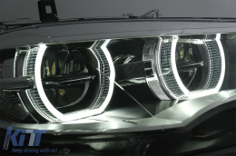 LED Фарове Ксенон Angel Eyes 3D Dual Halo Джанти подходящи за BMW X6 E71 (2008-2012)-image-6083035