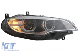 LED Фарове Ксенон Angel Eyes 3D Dual Halo Джанти подходящи за BMW X6 E71 (2008-2012)-image-6083037