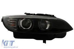 LED Angel Eyes fényszórók BMW 3-as E92 E93 (2006-2010) Xenon fekete-image-6109347