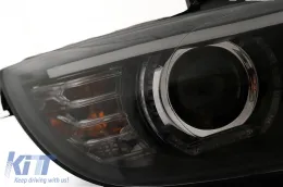 LED Angel Eyes fényszórók BMW 3-as E92 E93 (2006-2010) Xenon fekete-image-6109349