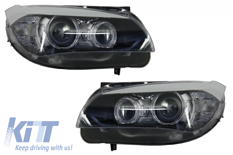 LED Angel Eyes fényszórók BMW X1 E84 (2009-2012) Xenon Look modellhez