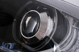 LED Angel Eyes Scheinwerfer für BMW 3er E90 Limo E91 Touring 03.05-2011 Schwarz-image-6117358