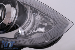 LED Angel Eyes Scheinwerfer für BMW 3er E90 Limo E91 Touring 03.05-2011 Schwarz-image-6117360