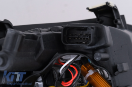 LED Angel Eyes Scheinwerfer für BMW 3er E90 Limo E91 Touring 03.05-2011 Schwarz-image-6117364