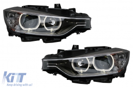 LED Angel Eyes Scheinwerfer für BMW 3er F30 F31 2011-2015 Projektorlichter-image-6038574