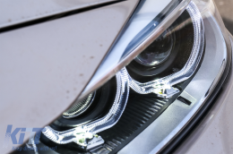 LED Angel Eyes Scheinwerfer für BMW 3er F30 F31 2011-2015 Projektorlichter-image-6078301