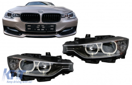 LED Angel Eyes Scheinwerfer für BMW 3er F30 F31 2011-2015 Projektorlichter-image-6078870