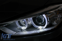LED Angel Eyes Scheinwerfer für BMW 3er F30 F31 2011-2015 Projektorlichter-image-6088314