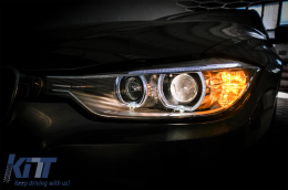 LED Angel Eyes Scheinwerfer für BMW 3er F30 F31 2011-2015 Projektorlichter-image-6088318