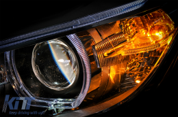 LED Angel Eyes Scheinwerfer für BMW 3er F30 F31 2011-2015 Projektorlichter-image-6088319