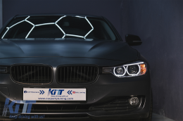 LED Angel Eyes Scheinwerfer für BMW 3er F30 F31 2011-2015 Projektorlichter-image-6088543