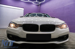 LED Angel Eyes Scheinwerfer für BMW 3er F30 F31 2011-2015 Projektorlichter-image-6089125