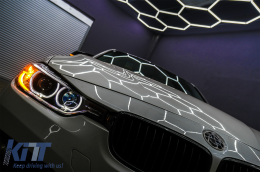 LED Angel Eyes Scheinwerfer für BMW 3er F30 F31 2011-2015 Projektorlichter-image-6089126