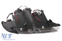 LED Фарове с Angel Eyes , подходящи за BMW Серия 3 E46 Facelift Лимузина Touring (2001-2005) Черен-image-6087915