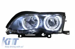 LED angyalszem BMW 3-as E46 (2001.09 - 2005.03) Xenon Look fekete-image-6033919