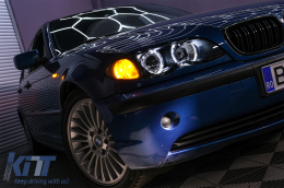 LED angyalszem BMW 3-as E46 (2001.09 - 2005.03) Xenon Look fekete-image-6089019