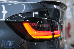 LED BAR Luci posteriori per BMW 3 F30 Pre LCI e LCI 11-19 Nero Fumo Dinamico Luce-image-6094307