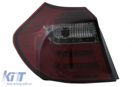 LED Bar luminoso Luces traseras Pilotos para BMW Serie 1 E81 E87 2004-08.2007 Humo rojo-image-6100452