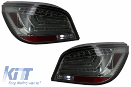 LED Bar Rückleuchten für BMW 5er E60 2003-2007 Nebelscheinwerfer Smoke Look-image-6033786